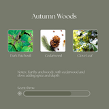 Autumn Woods Beeswax Candle