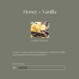 Honey + Vanilla Beeswax Candle
