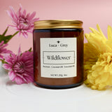 Wildflower Beeswax Candle