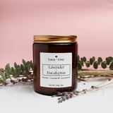 Lavender + Eucalyptus Beeswax Candle