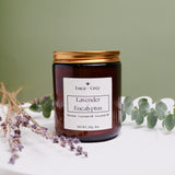 Lavender + Eucalyptus Beeswax Candle