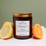 Rosemary + Citrus Beeswax Candle