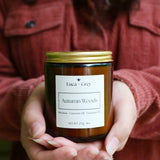Autumn Woods Beeswax Candle