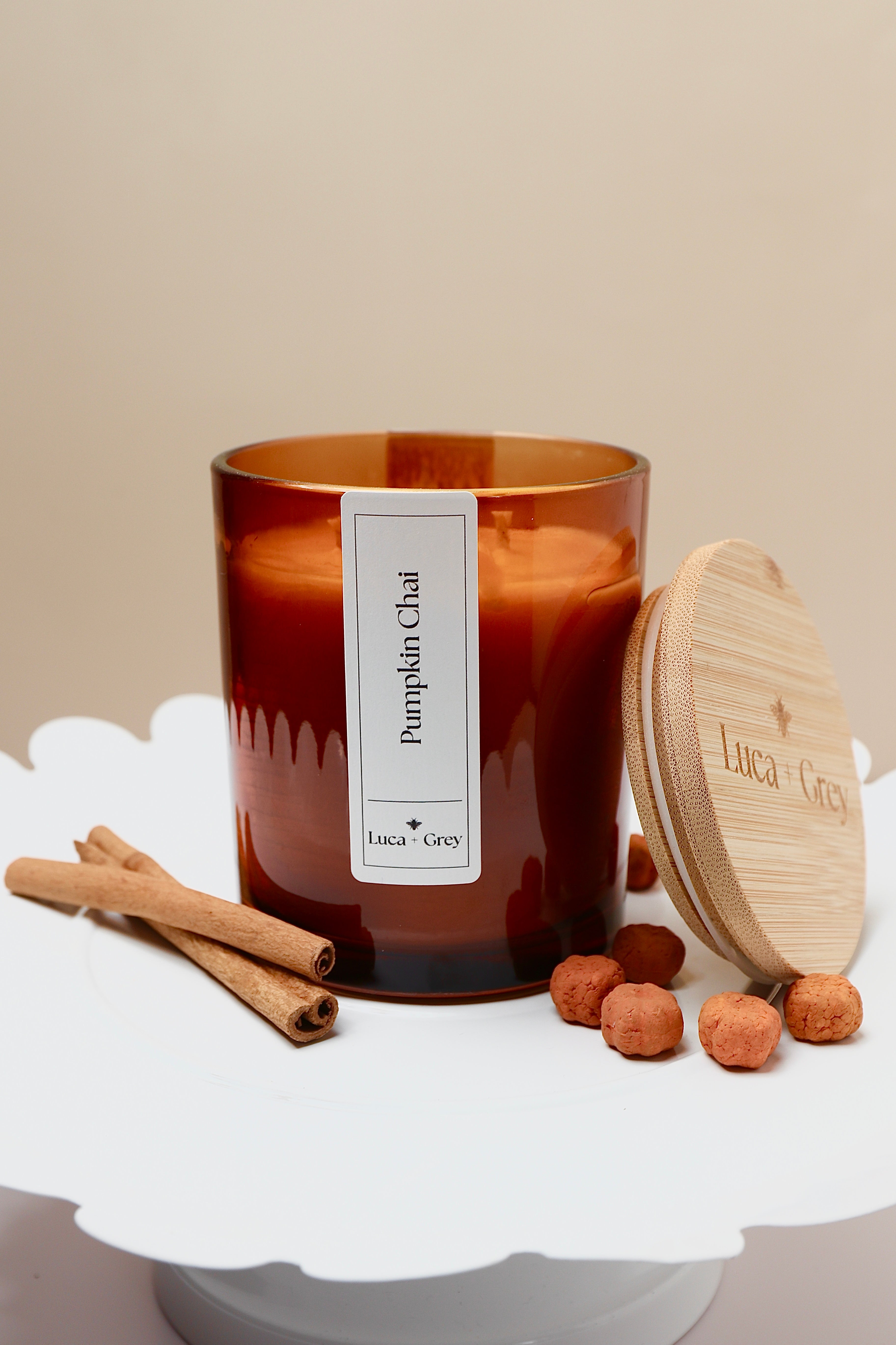 Pumpkin Chai Beeswax Candle