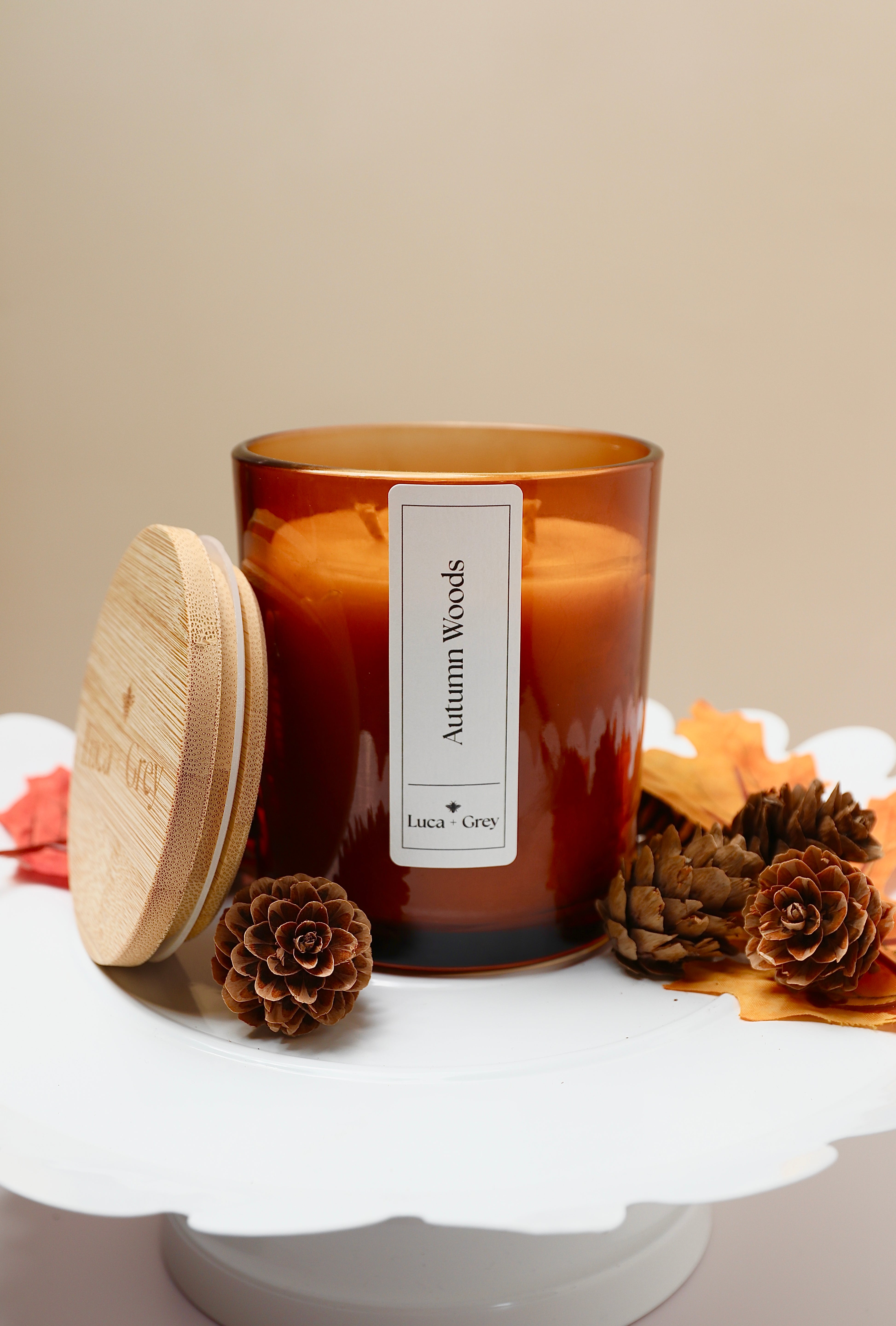 Fall Trio Beeswax Candle Bundle