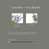 Lavender + Eucalyptus Beeswax Candle