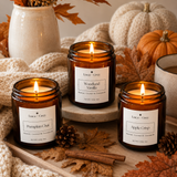 Fall Trio Beeswax Candle Bundle