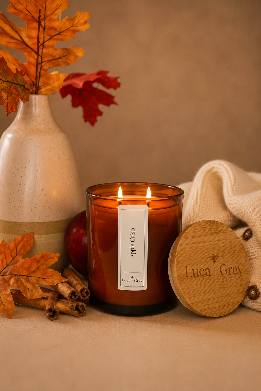 Apple Crisp Beeswax Candle