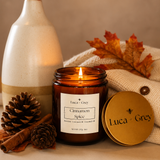 Cinnamon + Spice Beeswax Candle