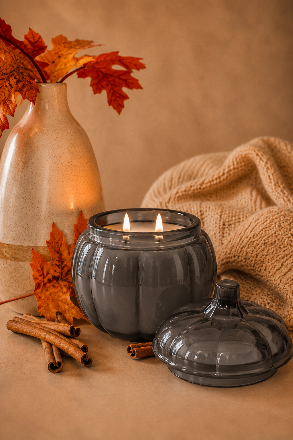Limited Edition 20oz Pumpkin Beeswax Candle - PREORDER