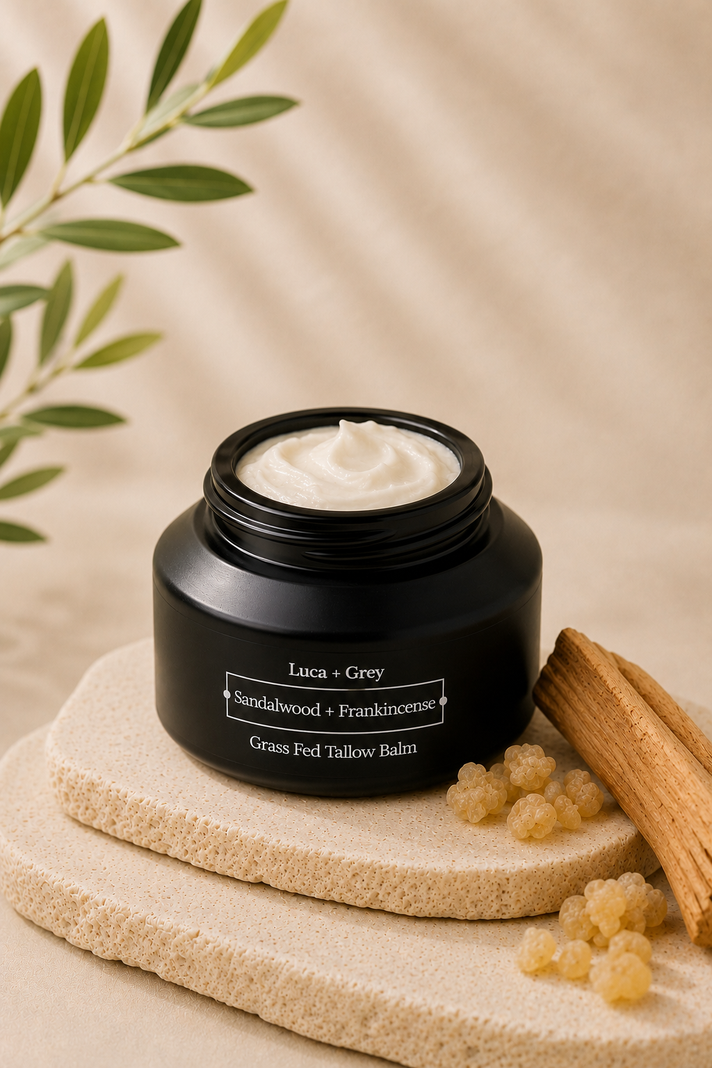 Sandalwood + Frankincense Tallow Balm