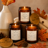 Fall Trio Beeswax Candle Bundle