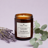 Lavender + Eucalyptus Beeswax Candle