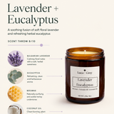 Lavender + Eucalyptus Beeswax Candle