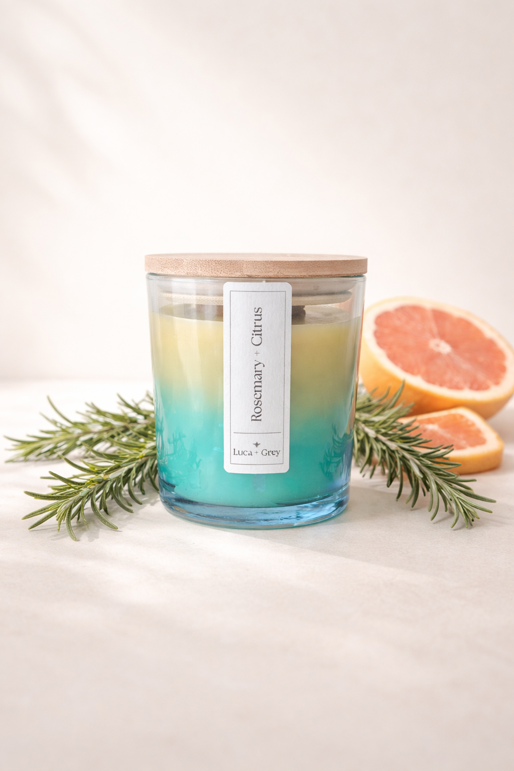 Rosemary + Citrus Beeswax Candle
