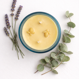 Lavender + Eucalyptus Beeswax Candle