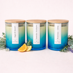 Spring Garden Trio — set of three hand-poured beeswax candles