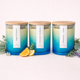 Spring Garden Trio — set of three hand-poured beeswax candles