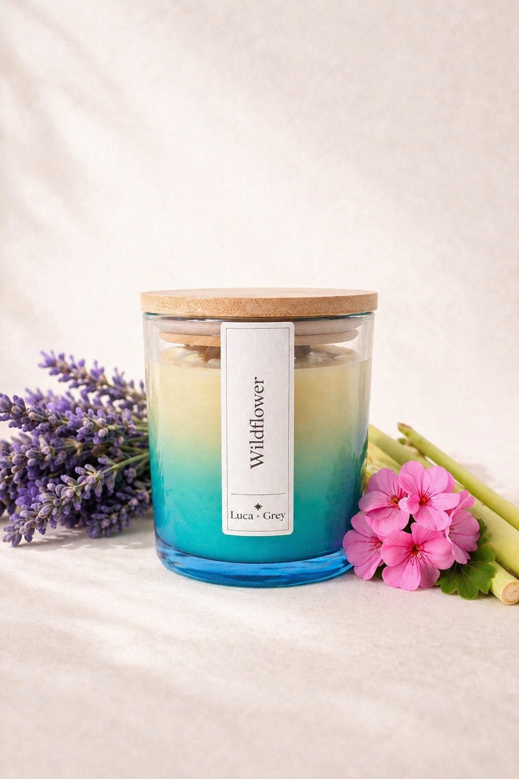 Wildflower Beeswax Candle