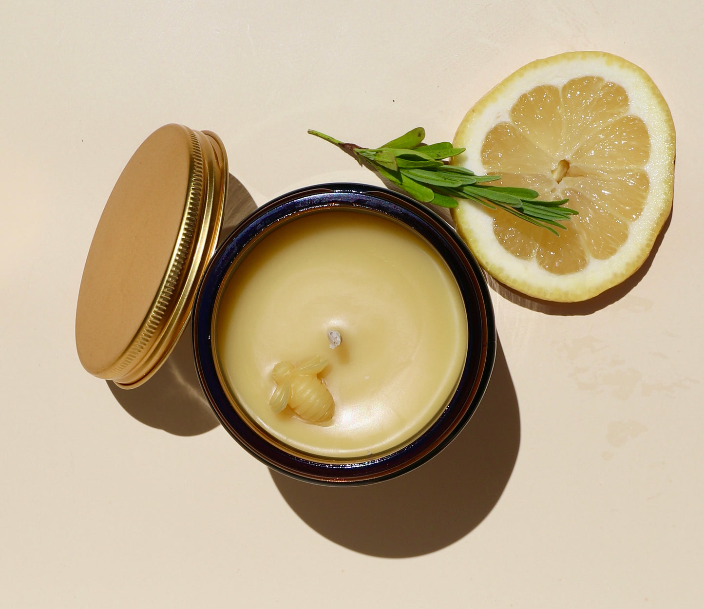 Rosemary + Citrus Beeswax Candle