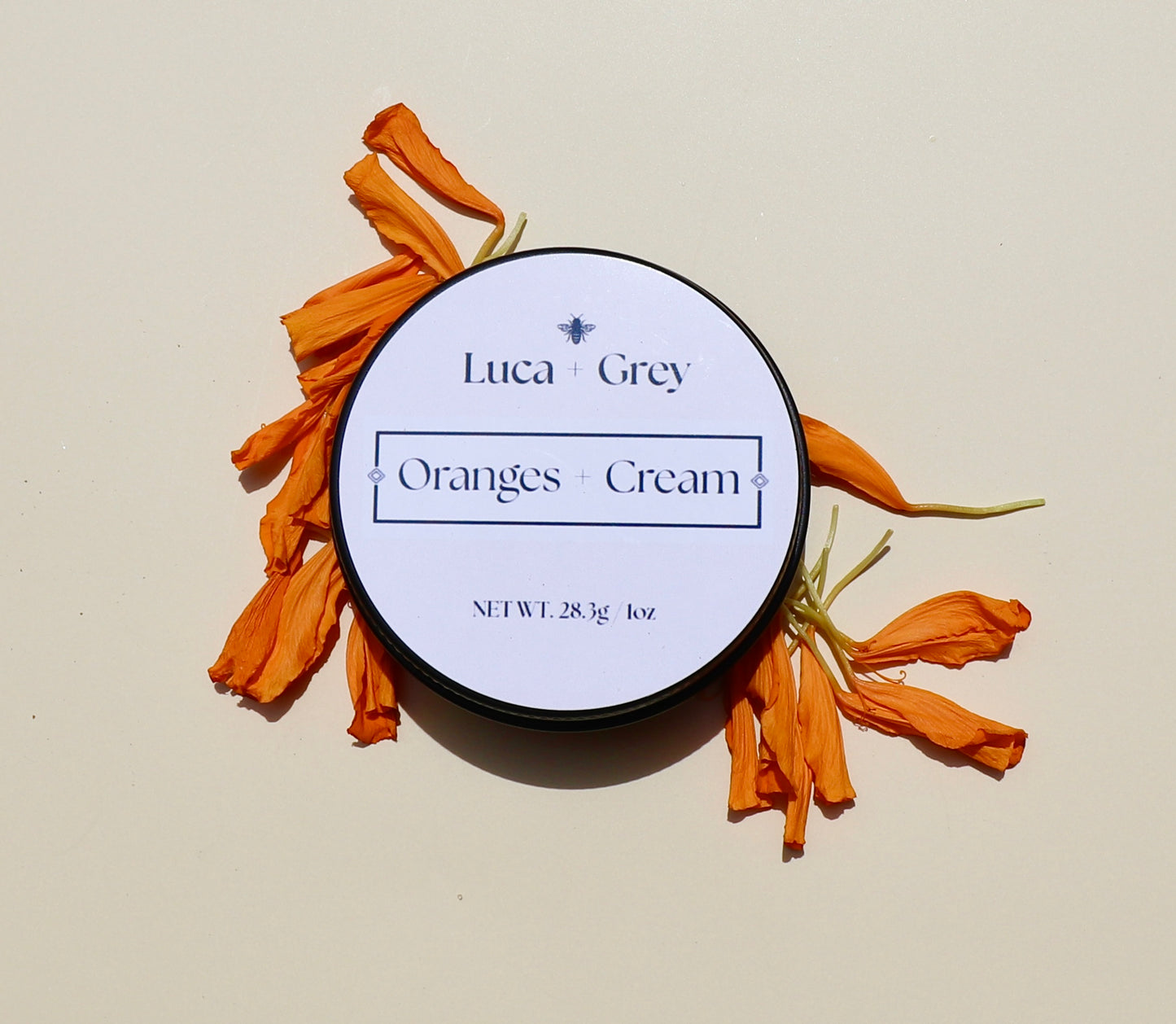 Oranges + Cream Beeswax Candle (Blood Orange + Lavender + Vanilla)