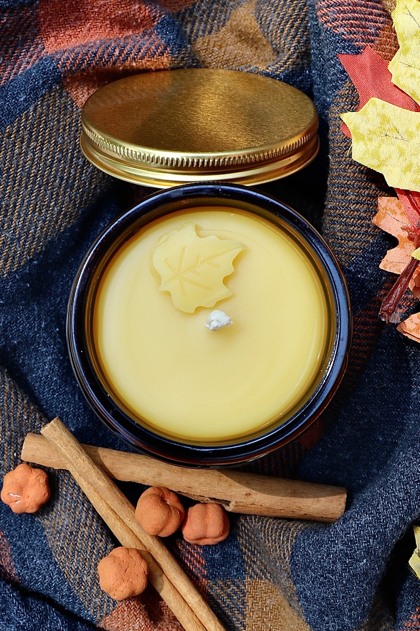 Pumpkin Chai Beeswax Candle {Fall Collection}