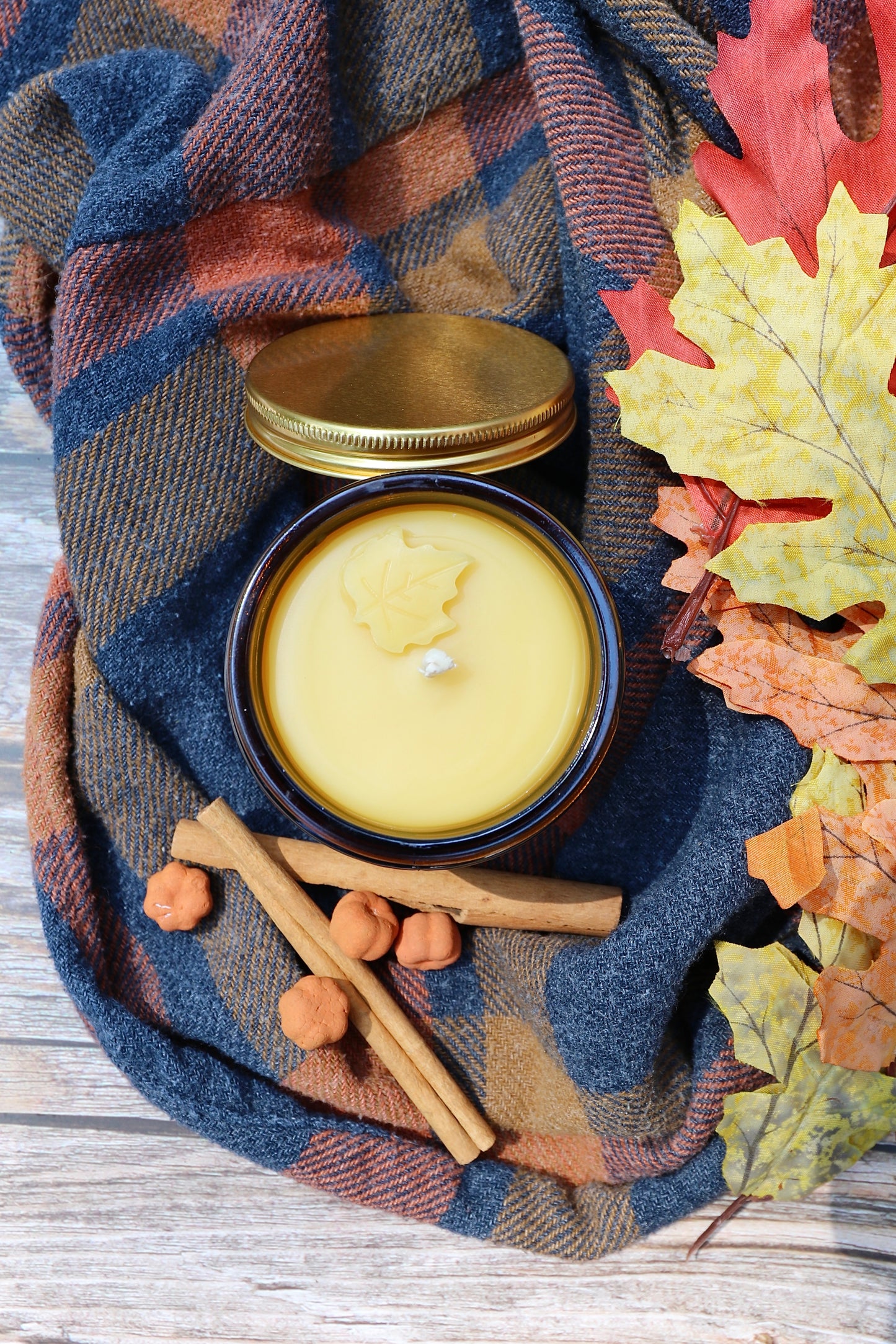 Autumn Woods Beeswax Candle {Fall Collection}