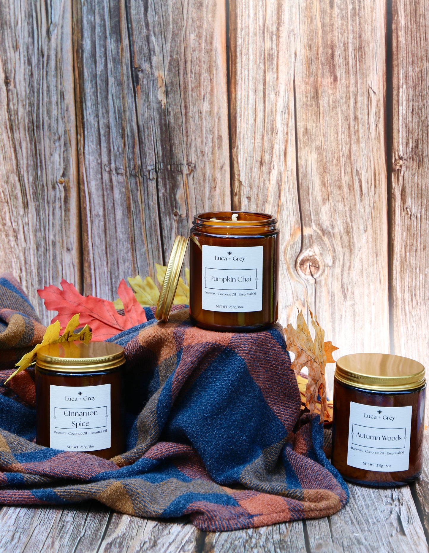 Pumpkin Chai Beeswax Candle {Fall Collection}