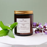 Sage + Blossom Beeswax Candle