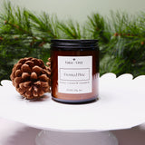 Frosted Pine Beeswax Candle