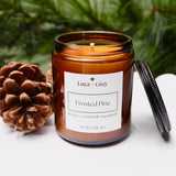Frosted Pine Beeswax Candle