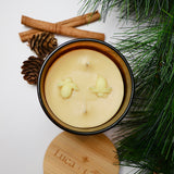 Frosted Pine Beeswax Candle