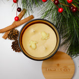 Winter Candy Cane Beeswax Candle