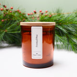 Frosted Pine Beeswax Candle