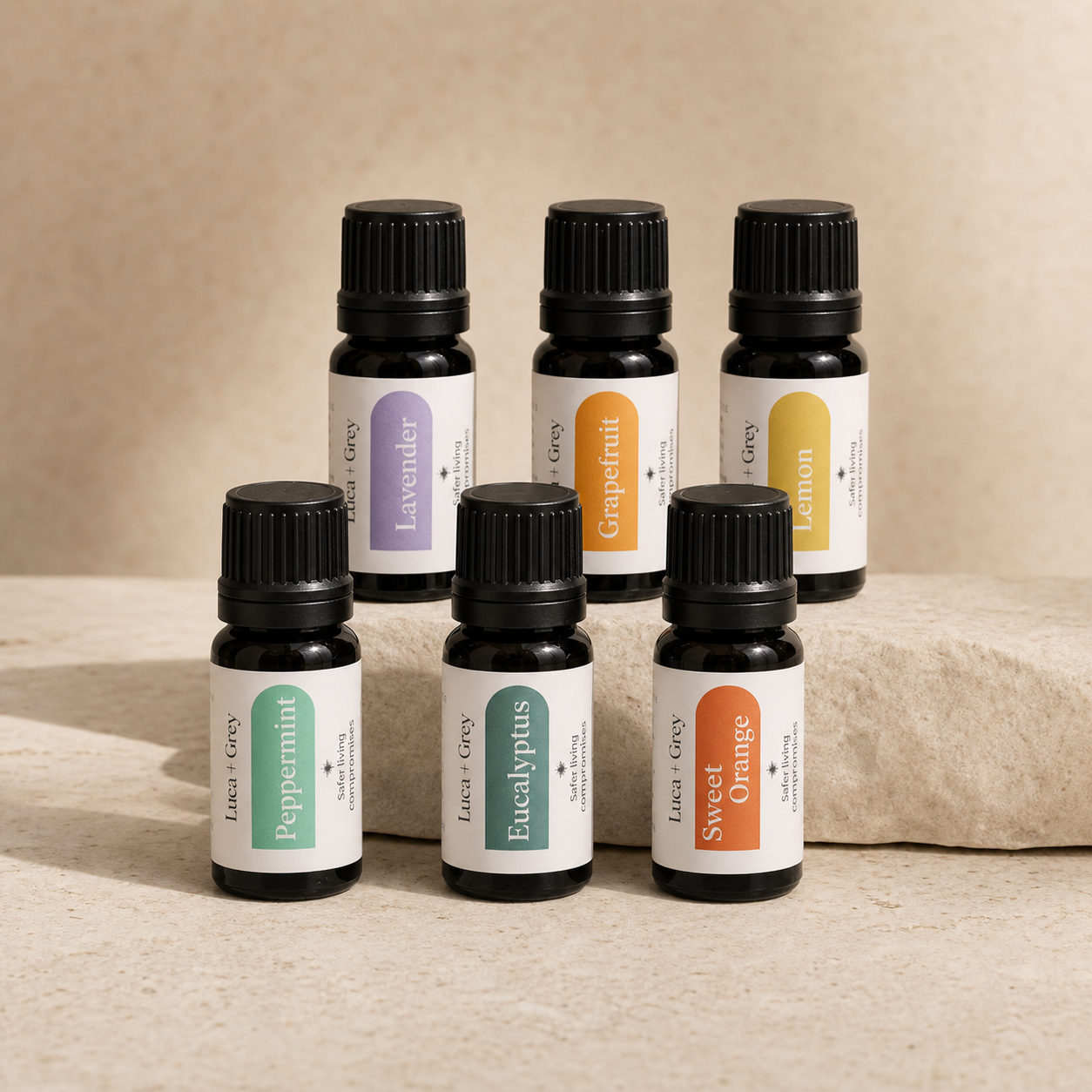 Aromatherapy Starter Pack bundle hero - Luca + Grey