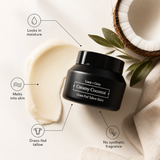 Luca + Grey Creamy Coconut Tallow Balm benefit callouts (2026-05-02)