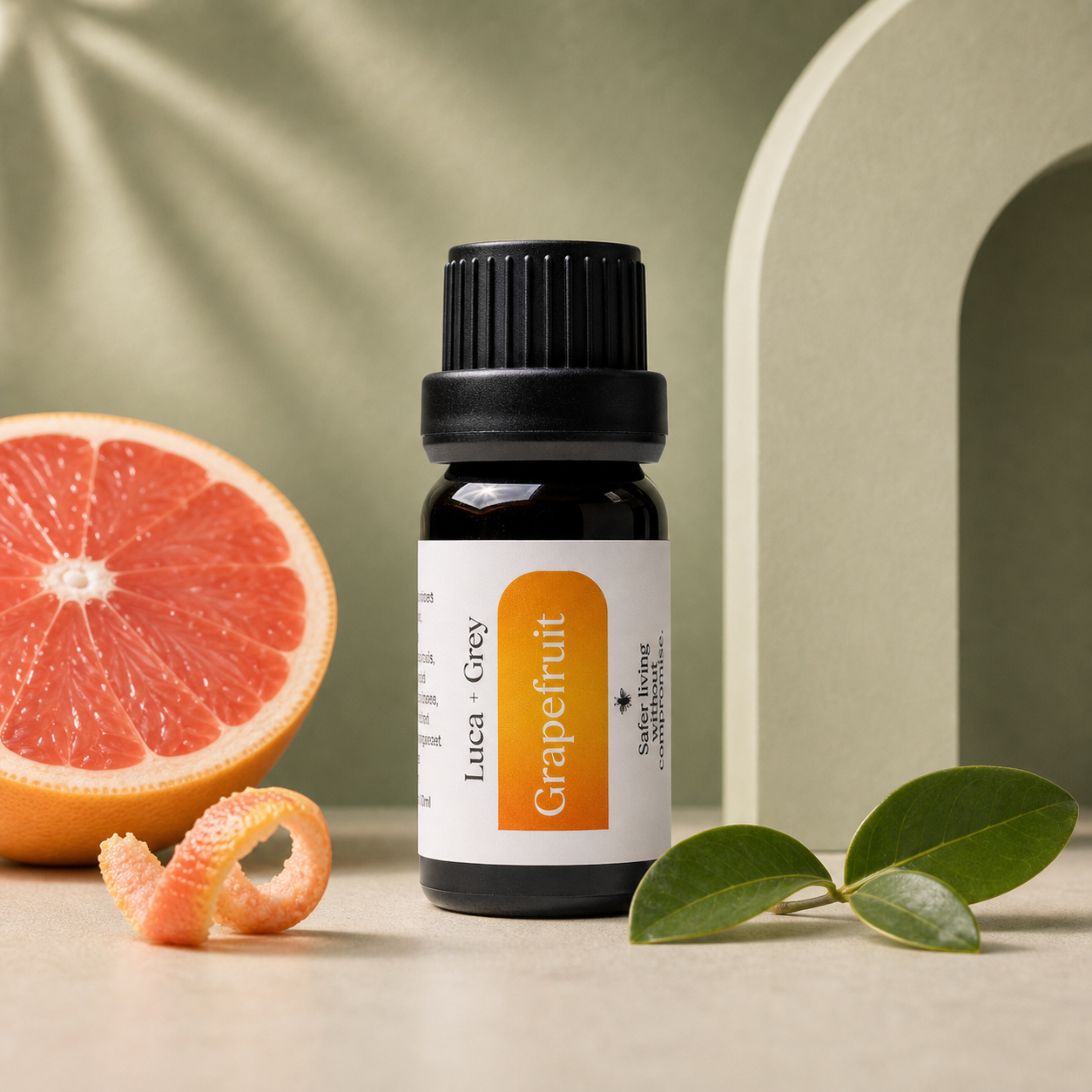 Luca + Grey PDP essential oil image: Grapefruit Essential Oil - scent story (2026-05-22)