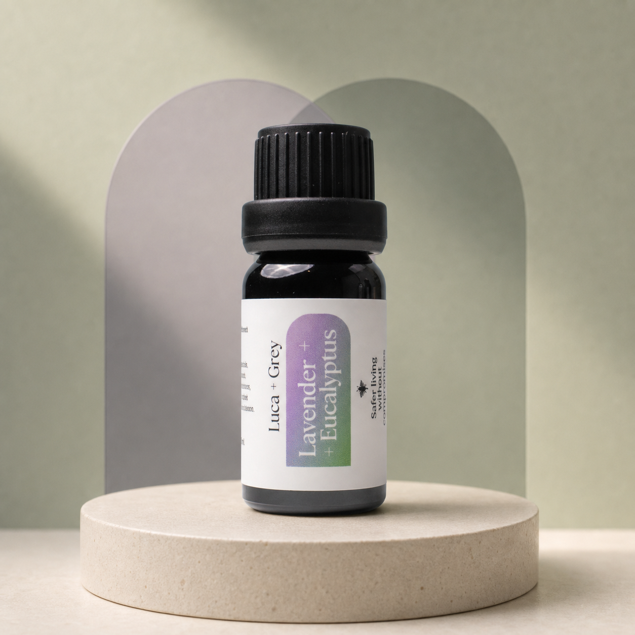 Luca + Grey PDP essential oil image: Lavender + Eucalyptus Essential Oil Blend - main product (2026-05-22)
