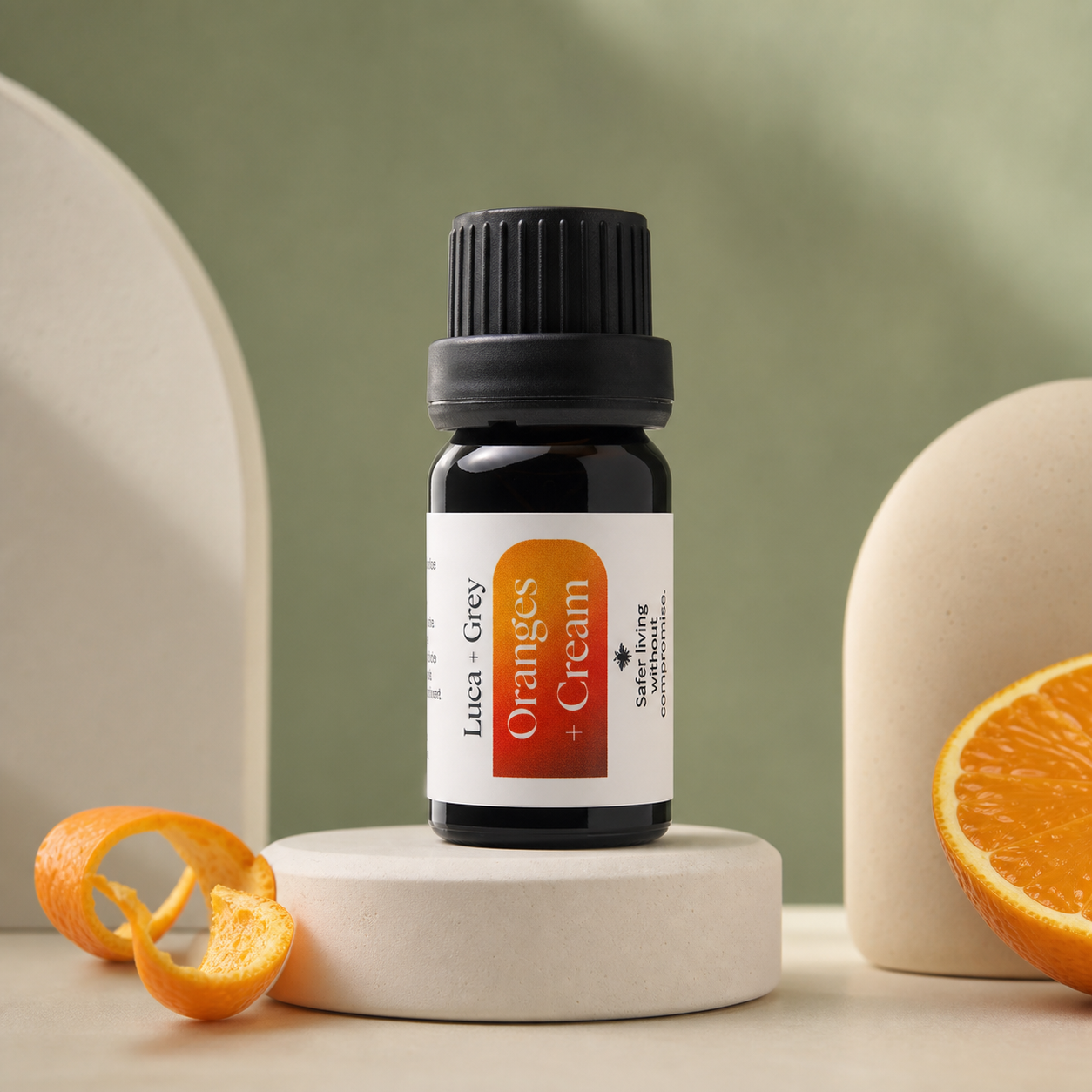 Luca + Grey PDP essential oil image: Oranges + Cream Essential Oil Blend - scent story (2026-05-22)