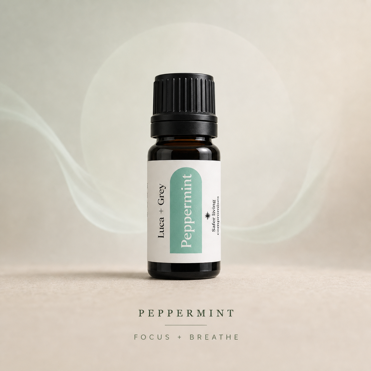Peppermint benefit graphic - Focus + Breathe - Aromatherapy Starter Pack